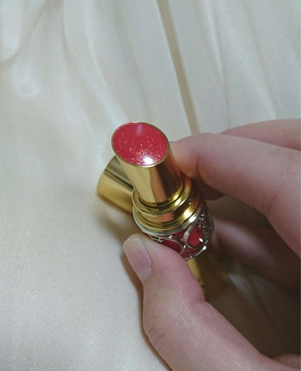 ルージュ ヴォリュプテ シャイン/YVES SAINT LAURENT BEAUTE/口紅を使ったクチコミ(2枚目)