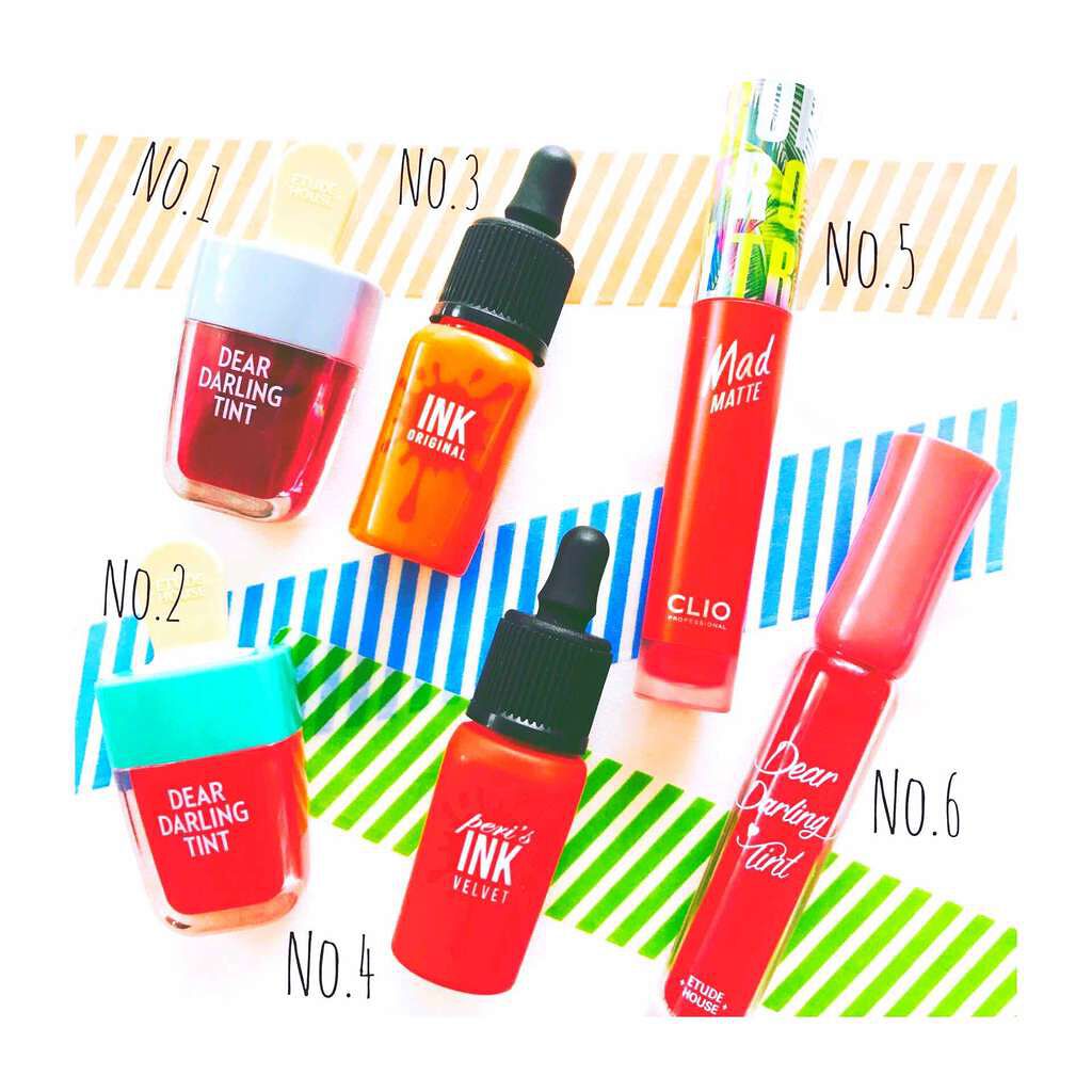 ディアダーリン ウォータージェルティント （アイスティント）/ETUDE/口紅を使ったクチコミ（1枚目）