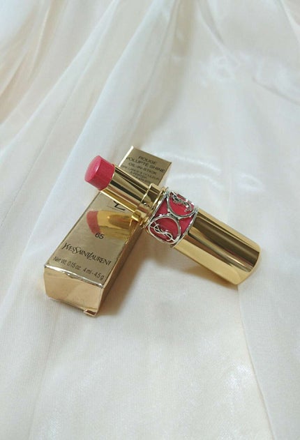 ルージュ ヴォリュプテ シャイン/YVES SAINT LAURENT BEAUTE/口紅を使ったクチコミ(1枚目)