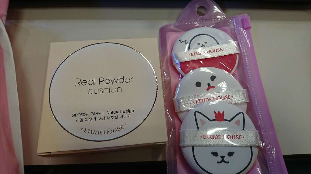 リアルパウダー クッション SPF50+/PA+++/ETUDE/クッションファンデーションを使ったクチコミ(1枚目)