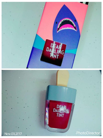 ディアダーリン ウォータージェルティント (アイスティント)/ETUDE/口紅を使ったクチコミ(1枚目)