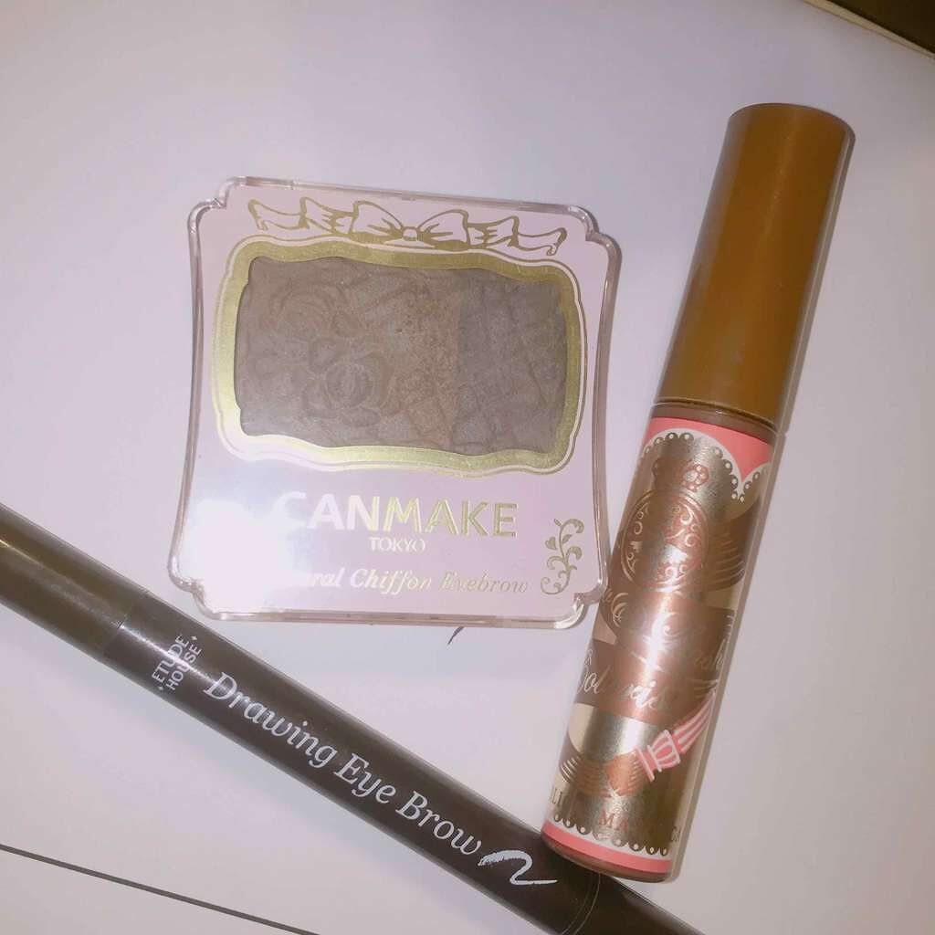 ナチュラルシフォンアイブロウ/キャンメイク/パウダーアイブロウを使ったクチコミ（1枚目）