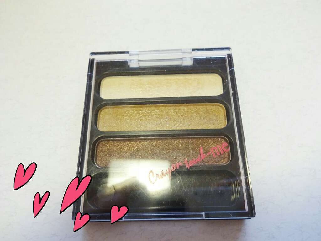 3色アイシャドウ/crayontouch-me/アイシャドウパレットを使ったクチコミ(1枚目)