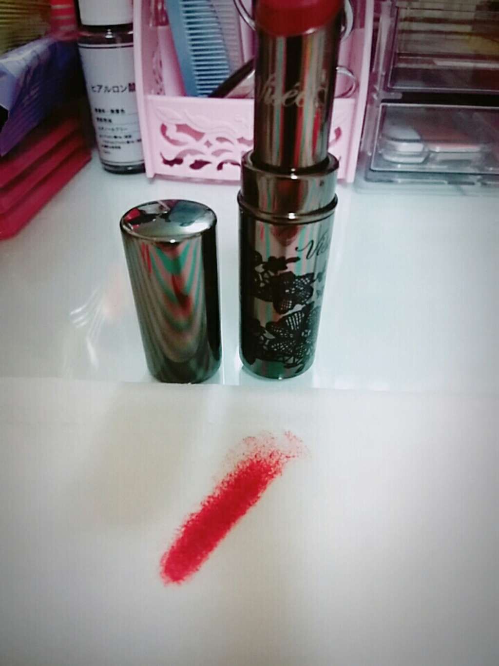 リシェ カラーポリッシュ リップスティック/Visée/口紅を使ったクチコミ(2枚目)