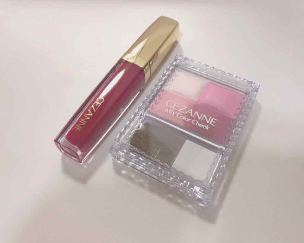 ミックスカラーチーク/CEZANNE/パウダーチークを使ったクチコミ（1枚目）