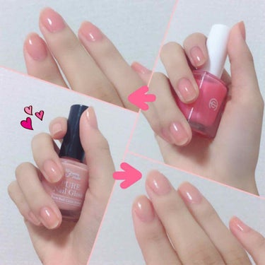 おすすめナチュラルネイル💅✨

AC ネイルエナメルＤ76
LTピュアネイルグロス ピーチルージュ
（どちらも2度塗り）

ACネイルはキャンドゥ、ピュアネイルグロスはしまむらで購入しました！

ACネ