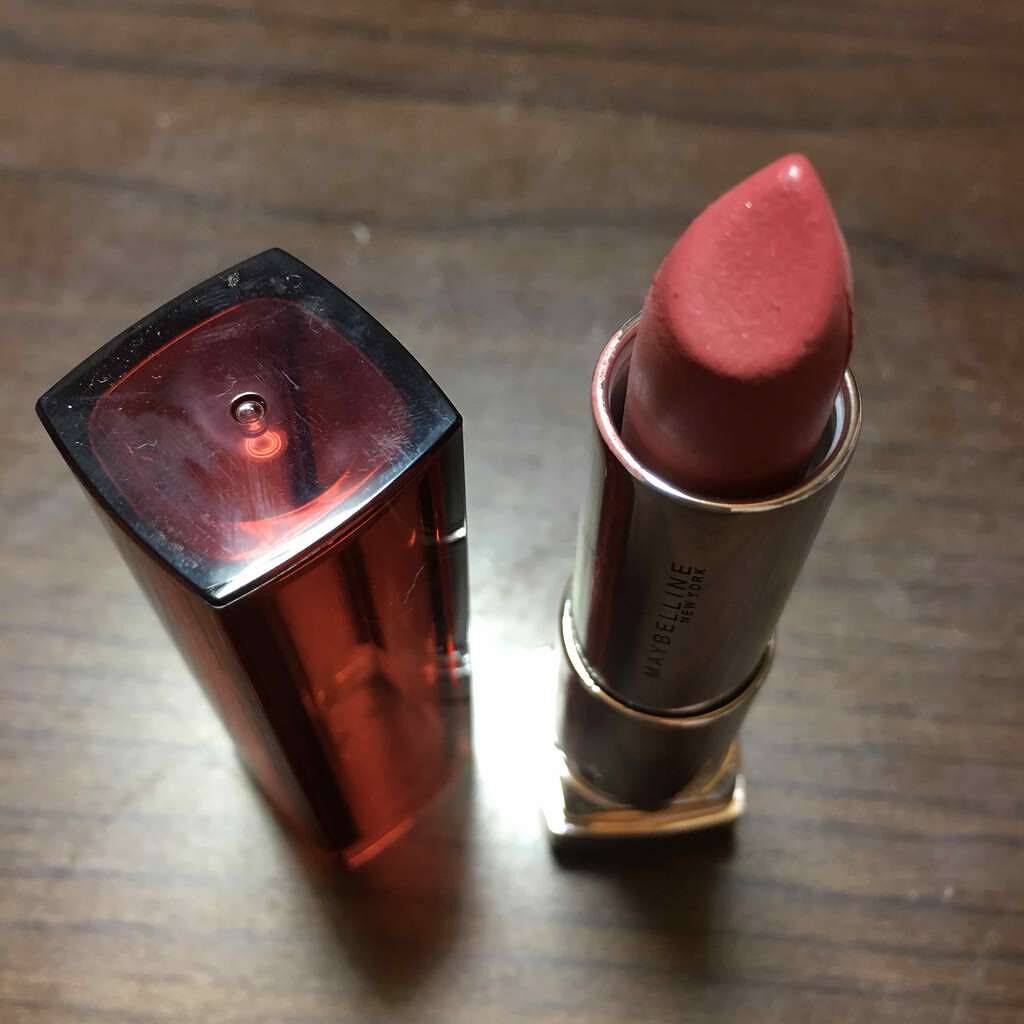 ウォーター シャイニー ミルキー RD606 シナモン レッド/MAYBELLINE NEW YORK/口紅を使ったクチコミ（1枚目）
