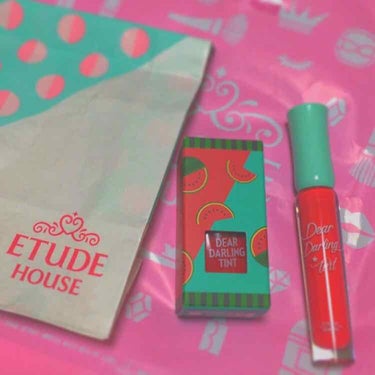 ディアダーリン ウォータージェルティント （アイスティント）/ETUDE/口紅を使ったクチコミ（1枚目）