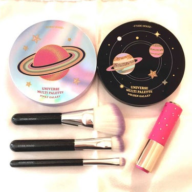 ETUDE HOUSEの宇宙モチーフのホリデーコレクション(*ˊᵕˋ*)⑅⃝♡*
見た目に惹かれて完全にパケ買い⋈
しばらくは観賞用になりそうな予感←


『ユニバース マルチパレット』
【#01 ピン