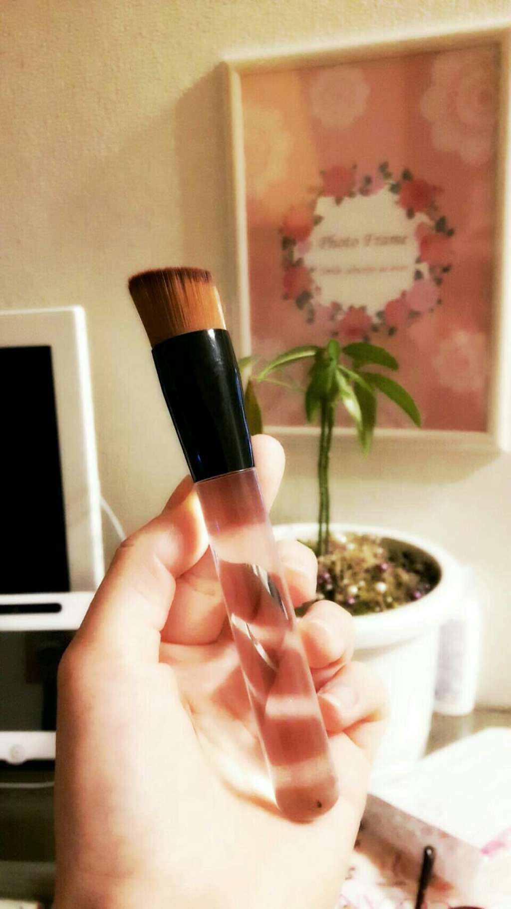 春姫 アイライナーブラシ/DAISO/メイクブラシを使ったクチコミ（3枚目）