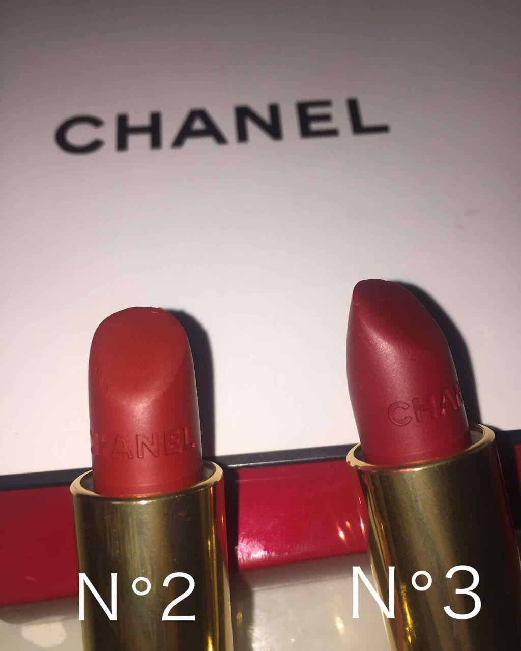 ルージュ アリュール ヴェルヴェット/CHANEL/口紅を使ったクチコミ(2枚目)