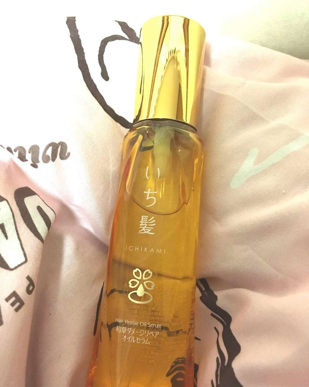 和草ダメージリペアオイルセラム/いち髪/ヘアオイルを使ったクチコミ(1枚目)