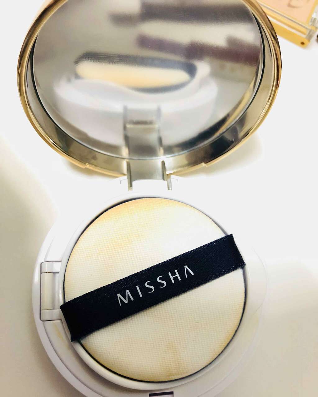 M クッション ファンデーション(モイスチャー)/MISSHA/クッションファンデーションを使ったクチコミ(2枚目)