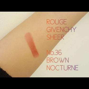 GIVENCHY ルージュ・ジバンシイ・シアーのクチコミ「GIVENCHY / Rouge Givenchy Sheer
　　　　　　　　- No. 3.....」（3枚目）