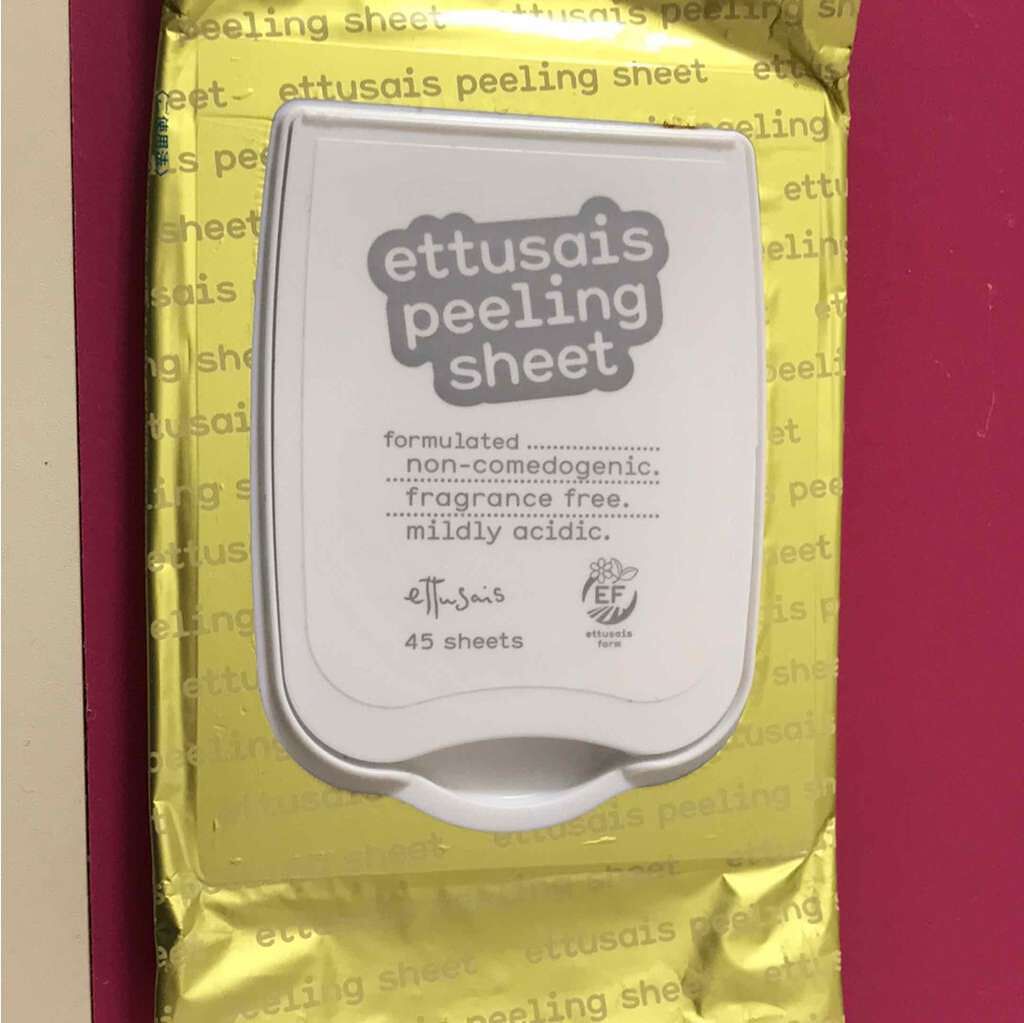 ふきとりピーリングシートN/ettusais/ピーリングを使ったクチコミ(1枚目)