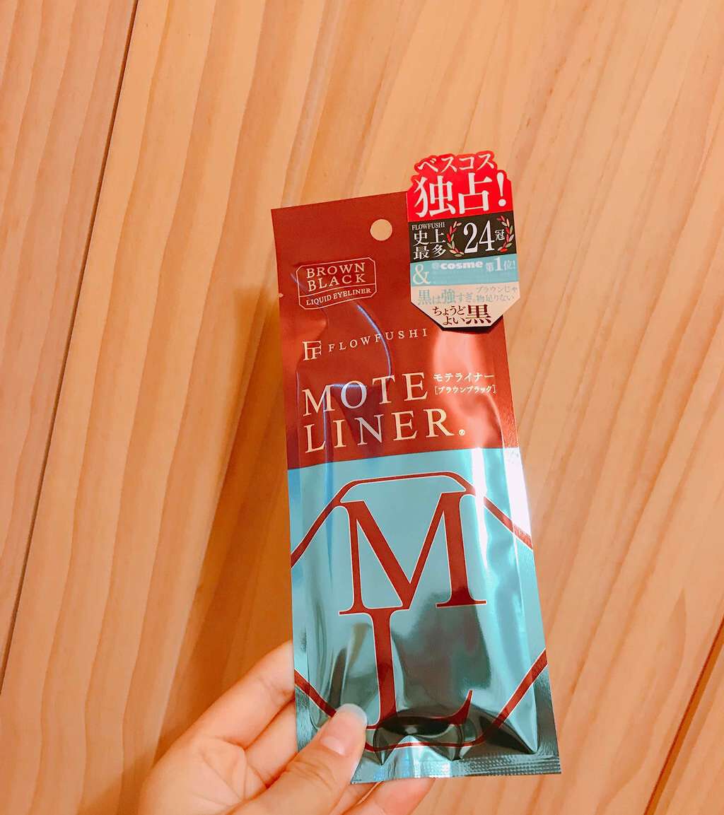 モテライナー リキッド/UZU BY FLOWFUSHI/リキッドアイライナーを使ったクチコミ(2枚目)