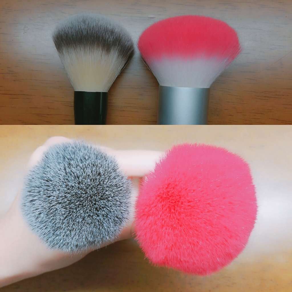 春姫 ファンデーションブラシ/DAISO/メイクブラシを使ったクチコミ(2枚目)
