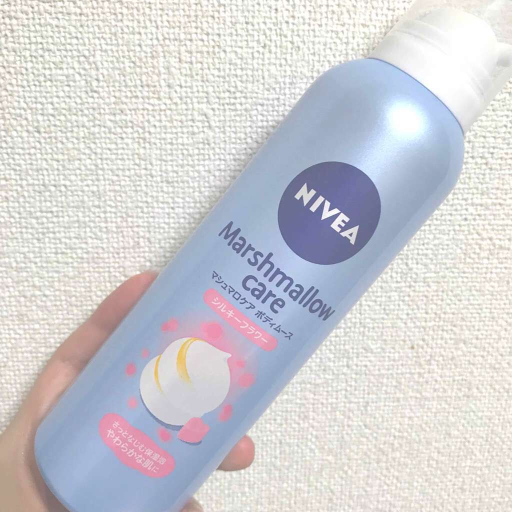 マシュマロケア ボディムース シルキーフラワー/ニベア/ボディローションを使ったクチコミ(1枚目)