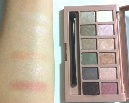 ヌードパレット ブラッシュド/MAYBELLINE NEW YORK/アイシャドウパレットを使ったクチコミ(3枚目)
