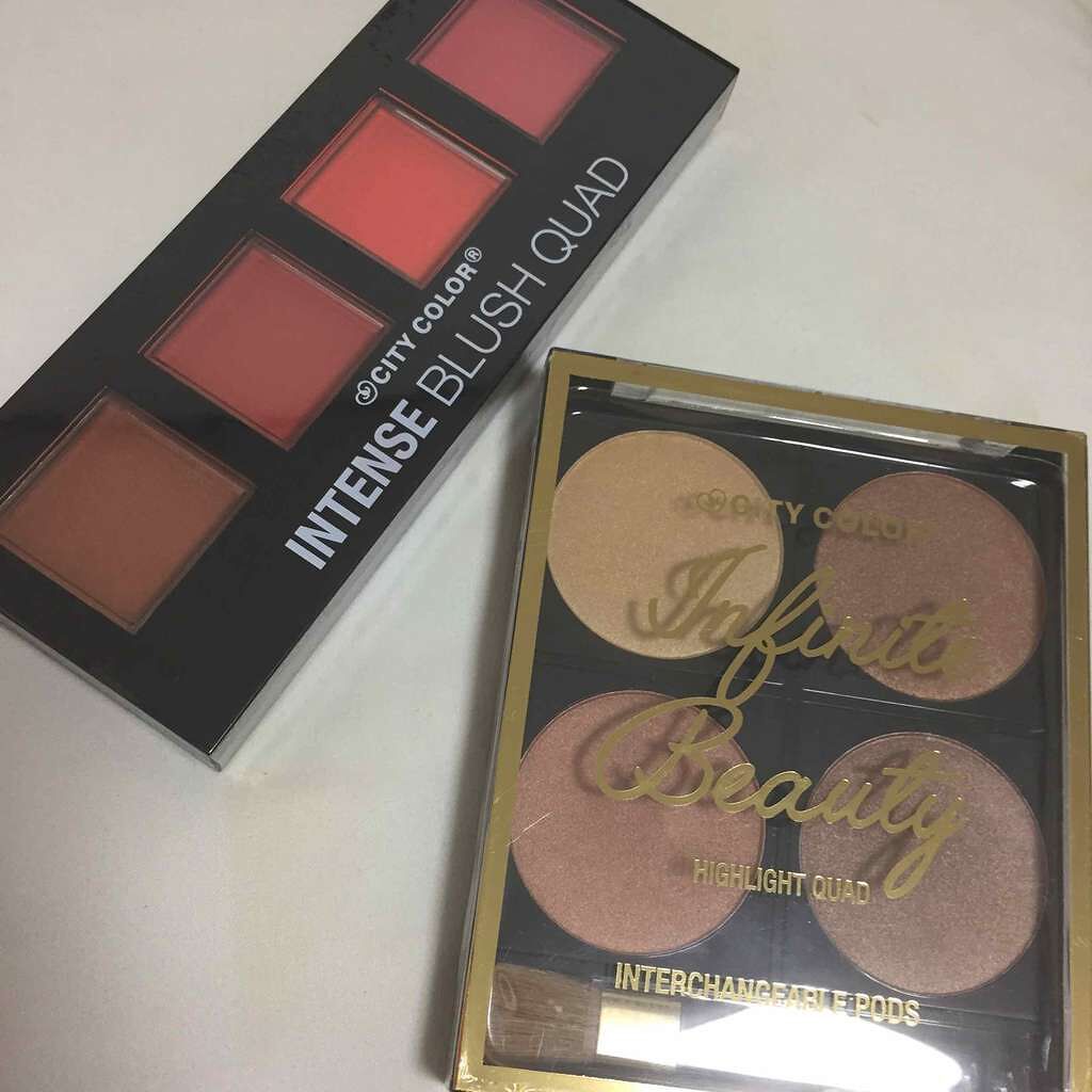 INTENSE BLUSH QUAD /City Cosmetics/パウダーチークを使ったクチコミ(1枚目)