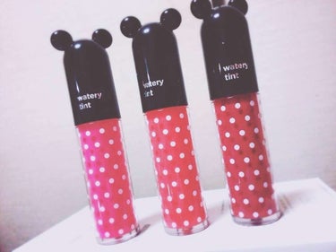 【 The face shop 】
Disneyコラボ watery tint
#01 pink imagination
#02 coral bowtie
#06 rose garden

韓国のユーチ