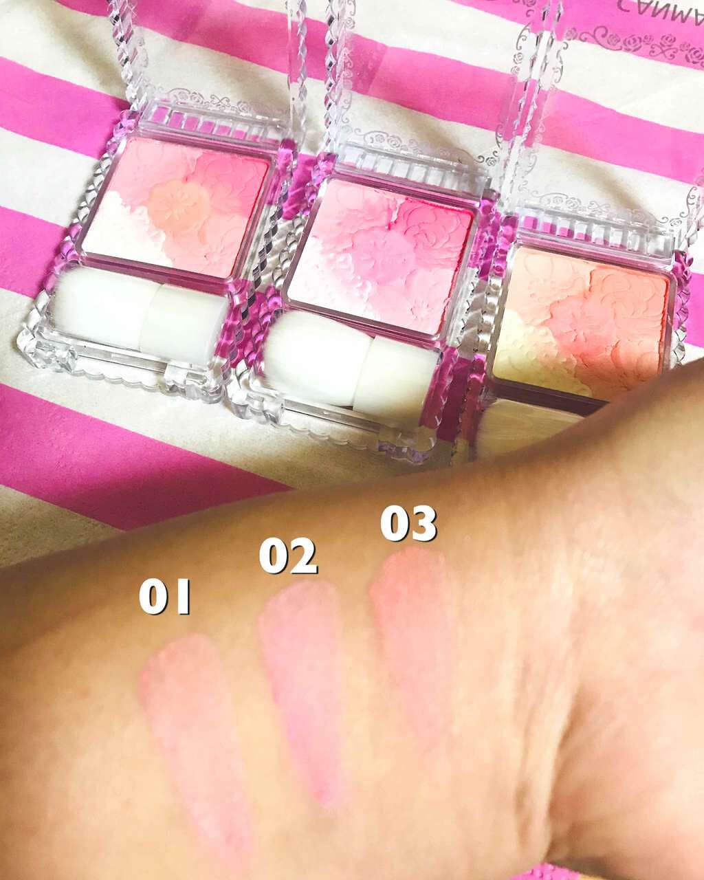 マットフルールチークス/キャンメイク/パウダーチークを使ったクチコミ(2枚目)