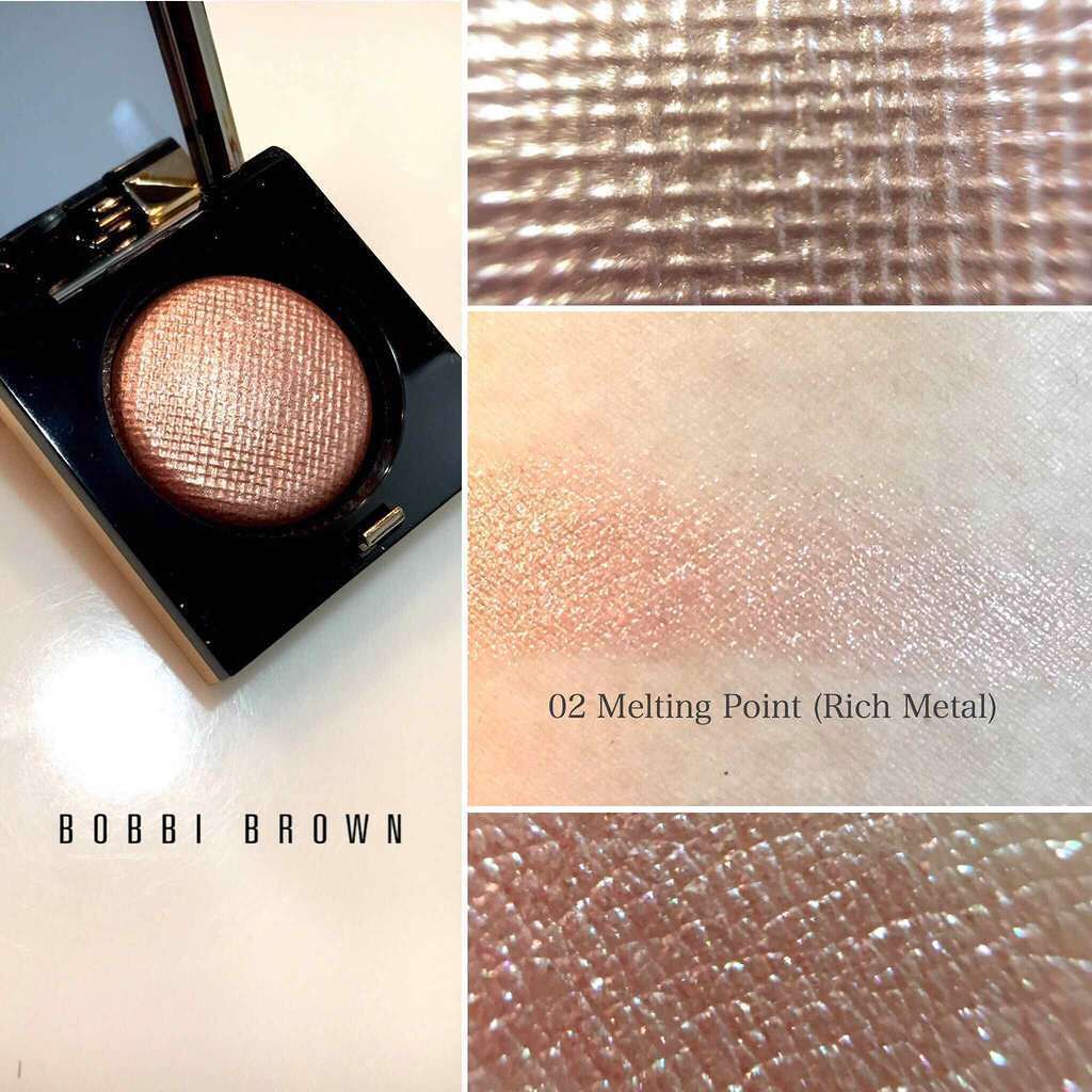 リュクスアイシャドウ 02 メルティングポイント(リッチ メタル)/BOBBI BROWN/単色アイシャドウを使ったクチコミ（3枚目）