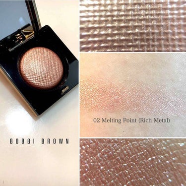 リュクスアイシャドウリッチメタル 02 メルティングポイント/BOBBI BROWN/シングルアイシャドウを使ったクチコミ（3枚目）