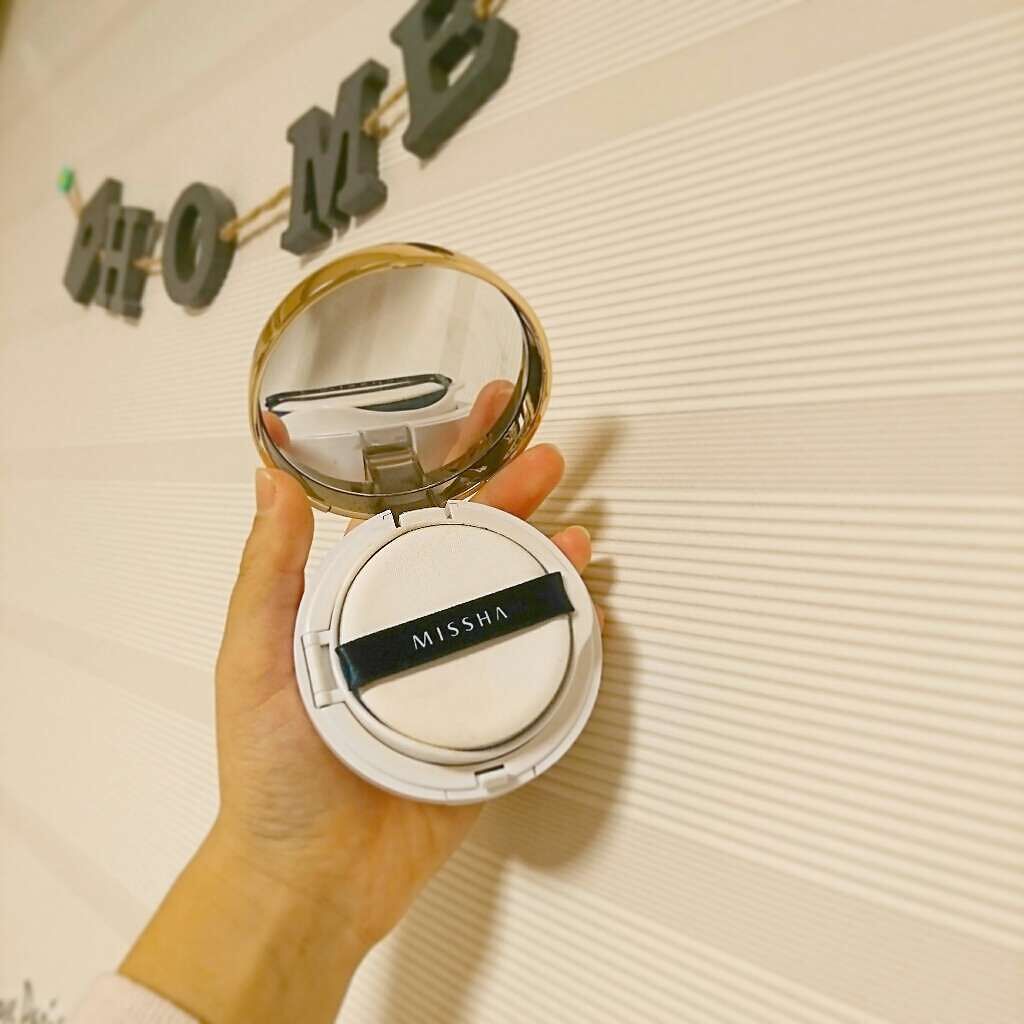 M クッション ファンデーション(モイスチャー)/MISSHA/クッションファンデーションを使ったクチコミ(2枚目)