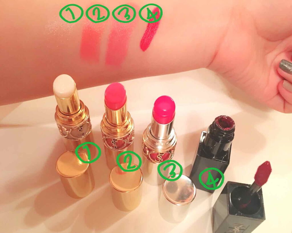 ルージュ ヴォリュプテ シャイン/YVES SAINT LAURENT BEAUTE/口紅を使ったクチコミ（1枚目）