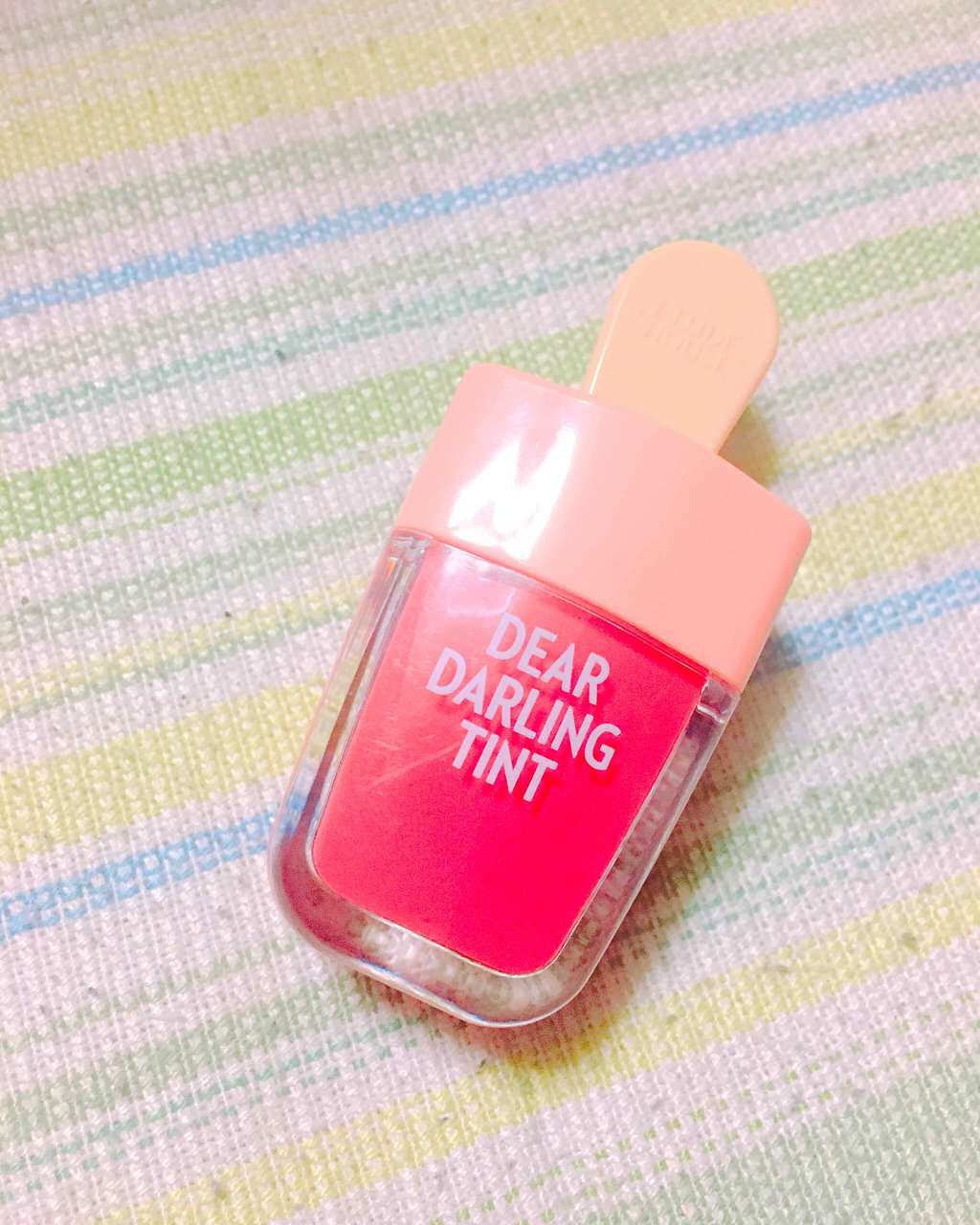 ディアダーリン ウォータージェルティント （アイスティント）/ETUDE/口紅を使ったクチコミ（1枚目）