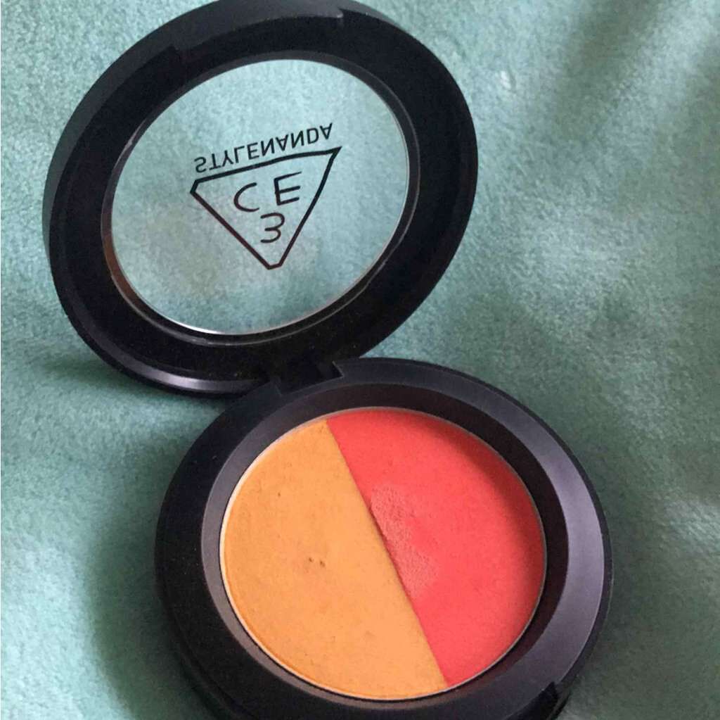 3CE DUO COLOR FACE BLUSH/3CE/パウダーチークを使ったクチコミ(2枚目)