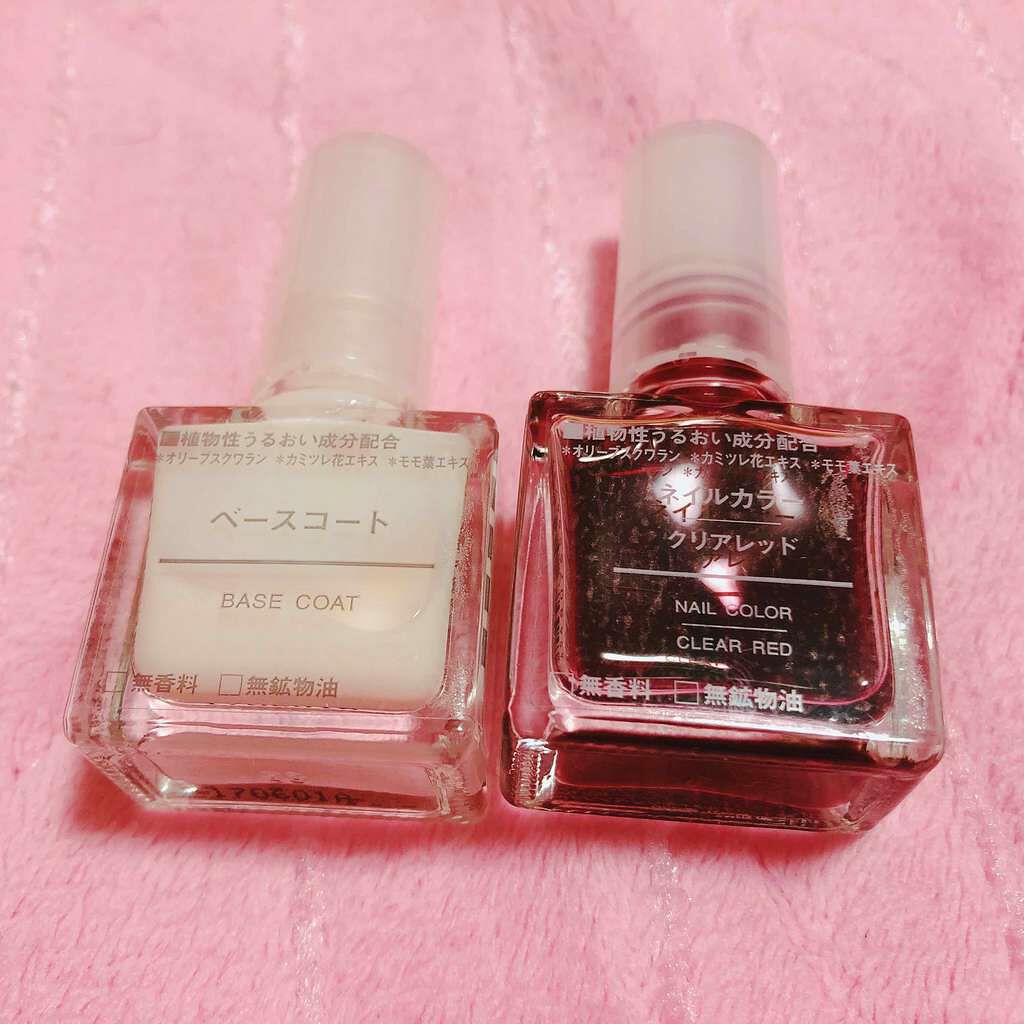 ベースコート/無印良品/ネイルトップコートを使ったクチコミ（1枚目）