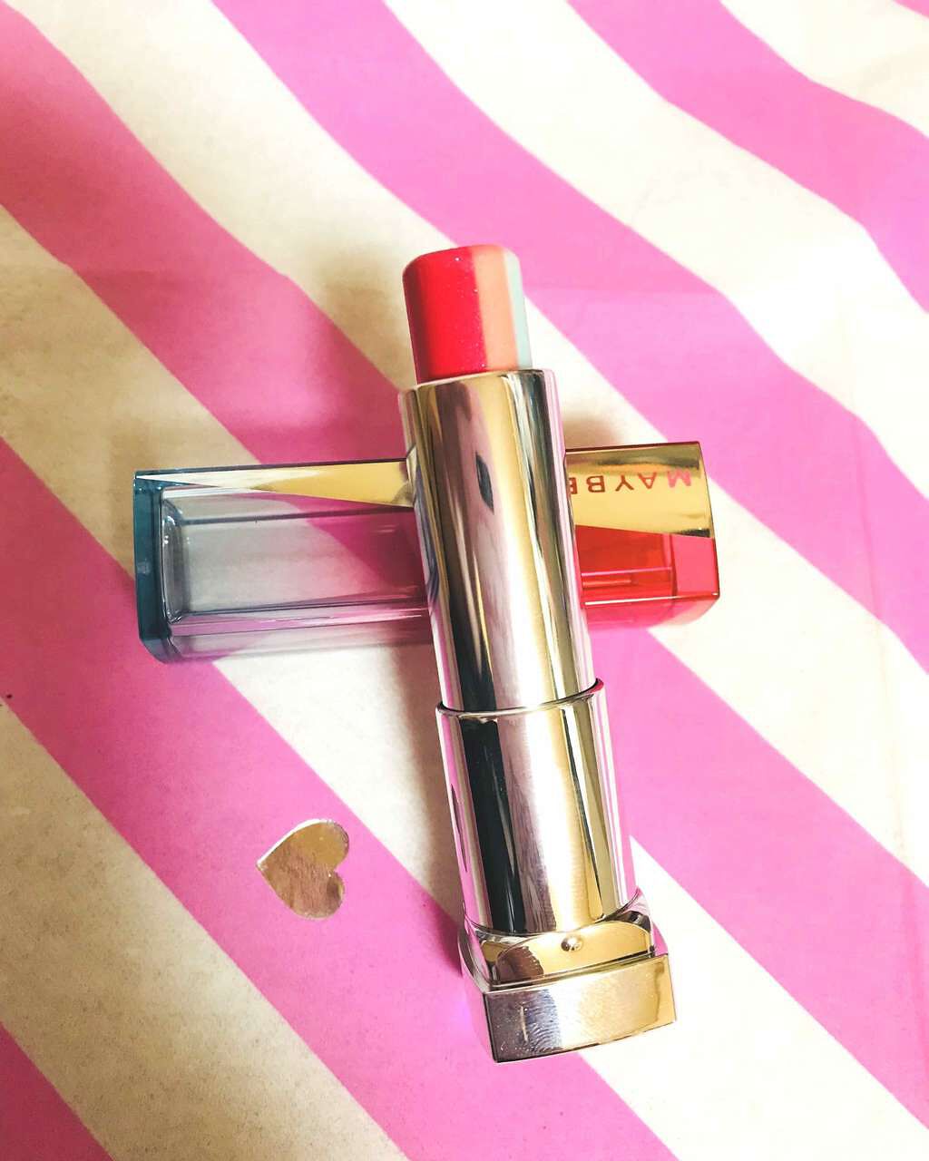 リップ フラッシュ ビッテン ストロボ PK02 フラミンゴレディ/MAYBELLINE NEW YORK/口紅を使ったクチコミ（1枚目）