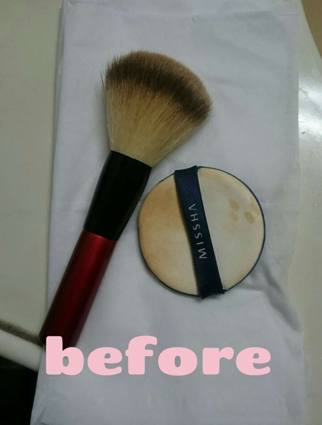 パフ・スポンジ専用洗剤/DAISO/その他化粧小物を使ったクチコミ(2枚目)