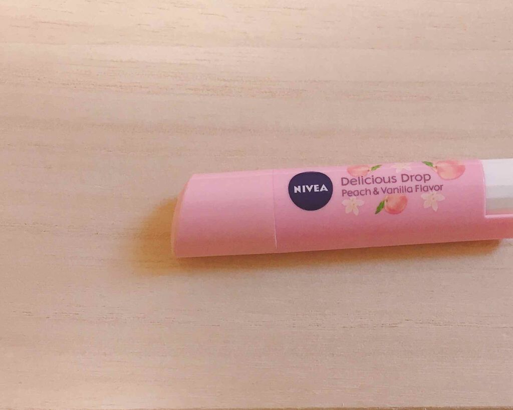 ニベア フレーバーリップ デリシャスドロップ ピーチの香り/ニベア/リップクリームを使ったクチコミ(1枚目)