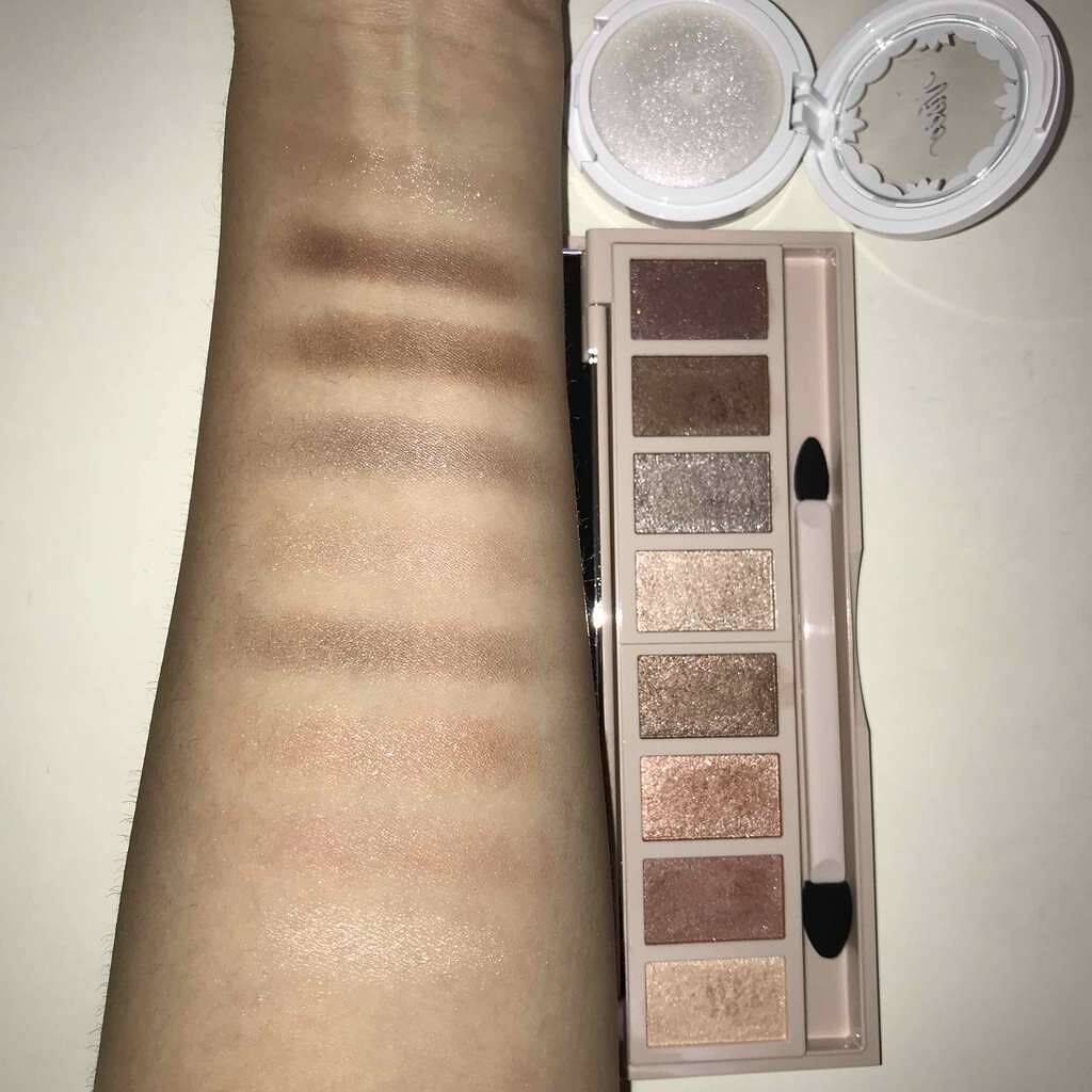グラマラスヌード アイパレット (クリスマスコフレ 2017)/Visée/メイクアップキットを使ったクチコミ(2枚目)