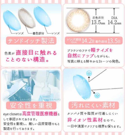 eye closet 1day SweetSeries(アイクローゼットワンデー スウィートシリーズ)/EYE CLOSET/ワンデー(1DAY)カラコンを使ったクチコミ(4枚目)