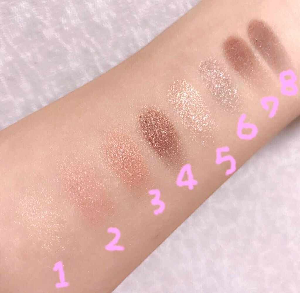 グラマラスヌード アイパレット (クリスマスコフレ 2017)/Visée/メイクアップキットを使ったクチコミ(4枚目)