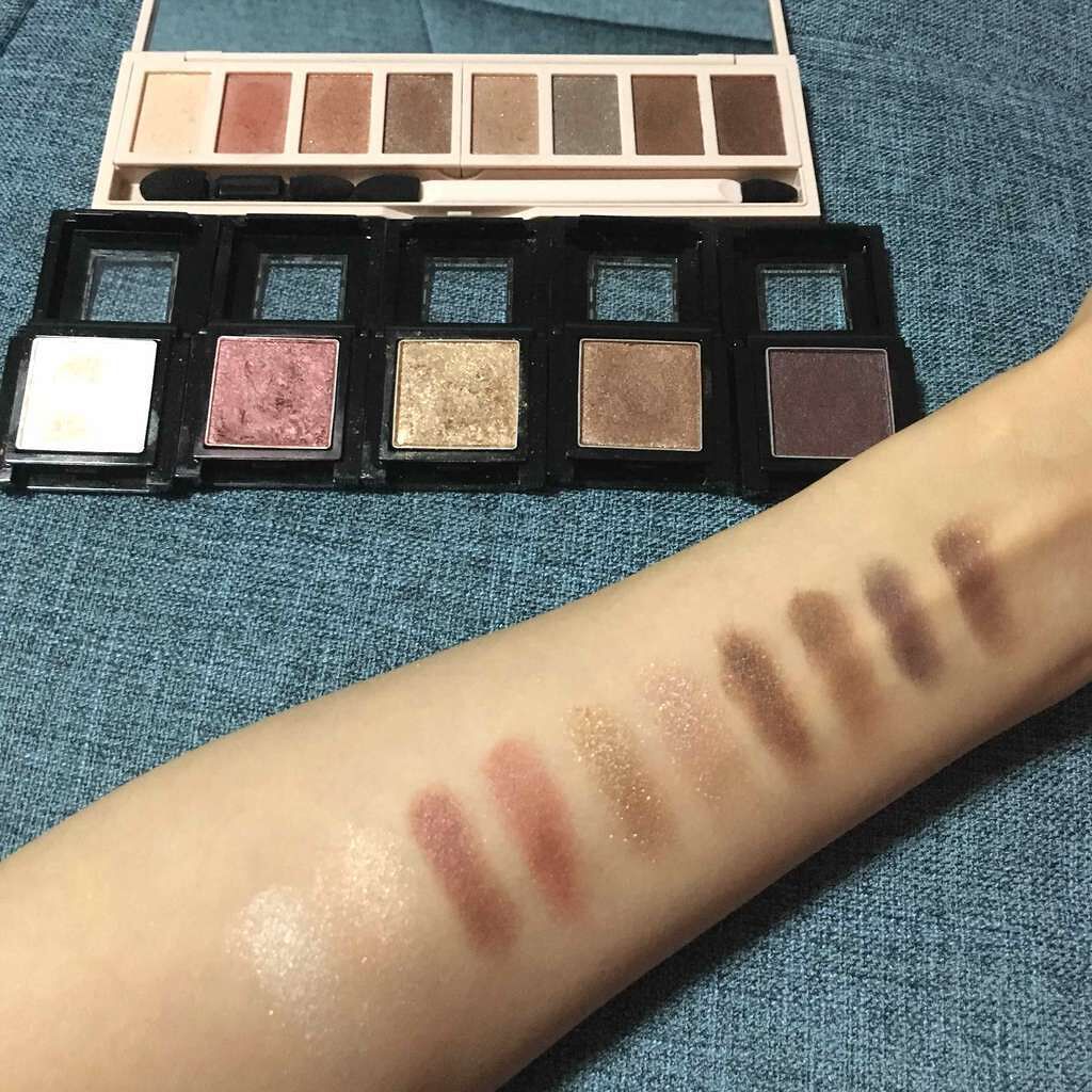 グラマラスヌード アイパレット (クリスマスコフレ 2017)/Visée/メイクアップキットを使ったクチコミ（3枚目）