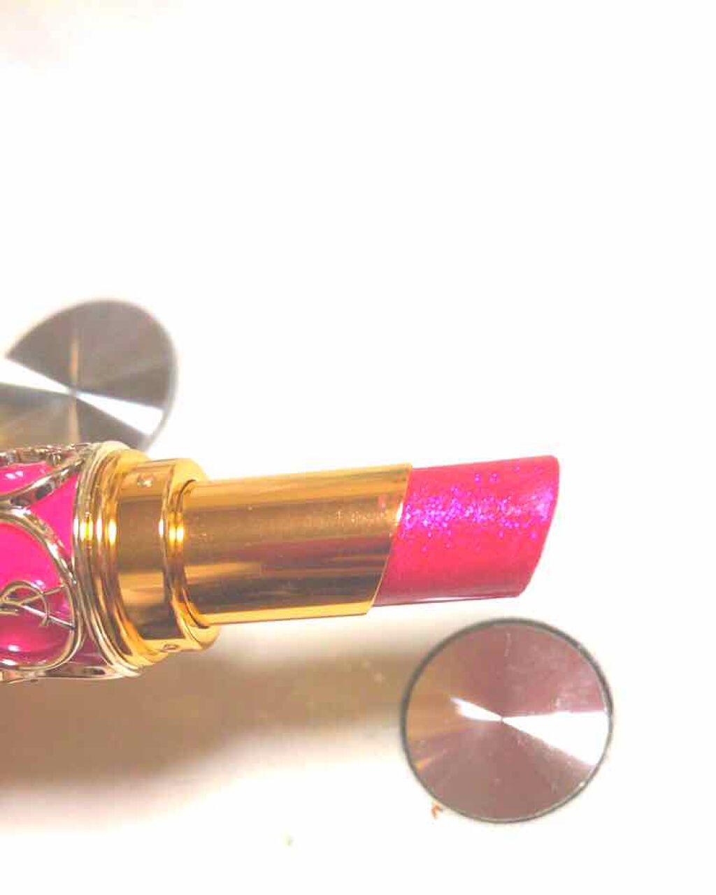 ルージュ ヴォリュプテ シャイン/YVES SAINT LAURENT BEAUTE/口紅を使ったクチコミ(2枚目)