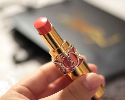 ルージュ ヴォリュプテ シャイン/YVES SAINT LAURENT BEAUTE/口紅を使ったクチコミ(1枚目)