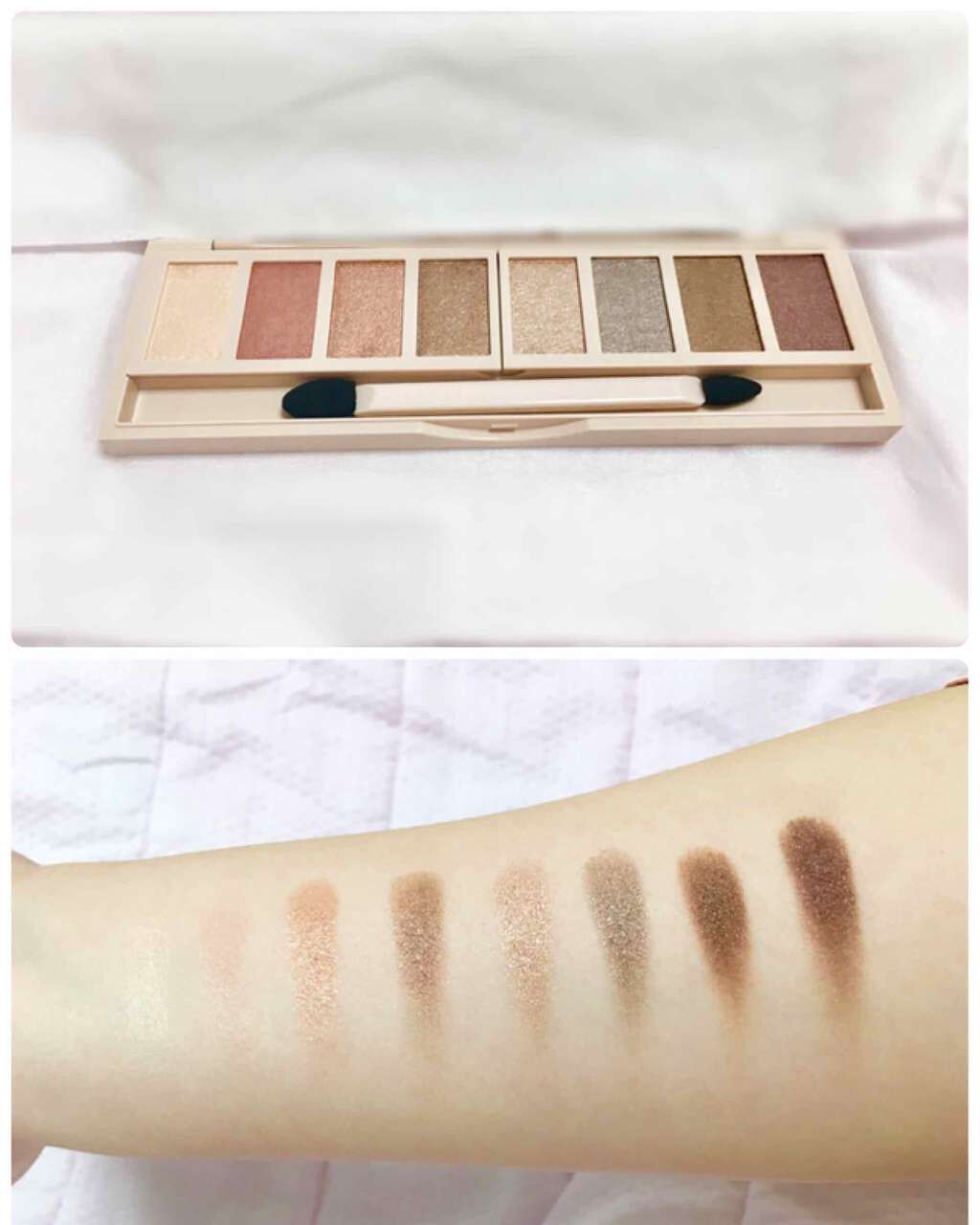 グラマラスヌード アイパレット (クリスマスコフレ 2017)/Visée/メイクアップキットを使ったクチコミ(2枚目)
