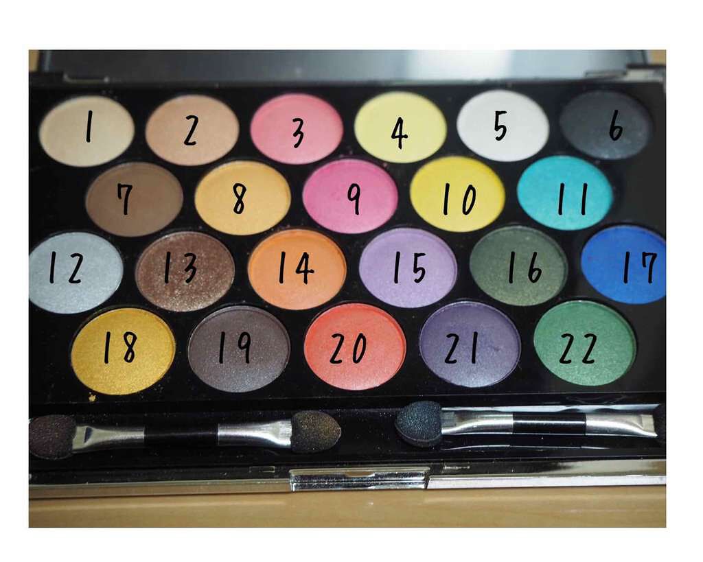 55色 アイシャドウパレット/マリブビューティー/アイシャドウパレットを使ったクチコミ(1枚目)