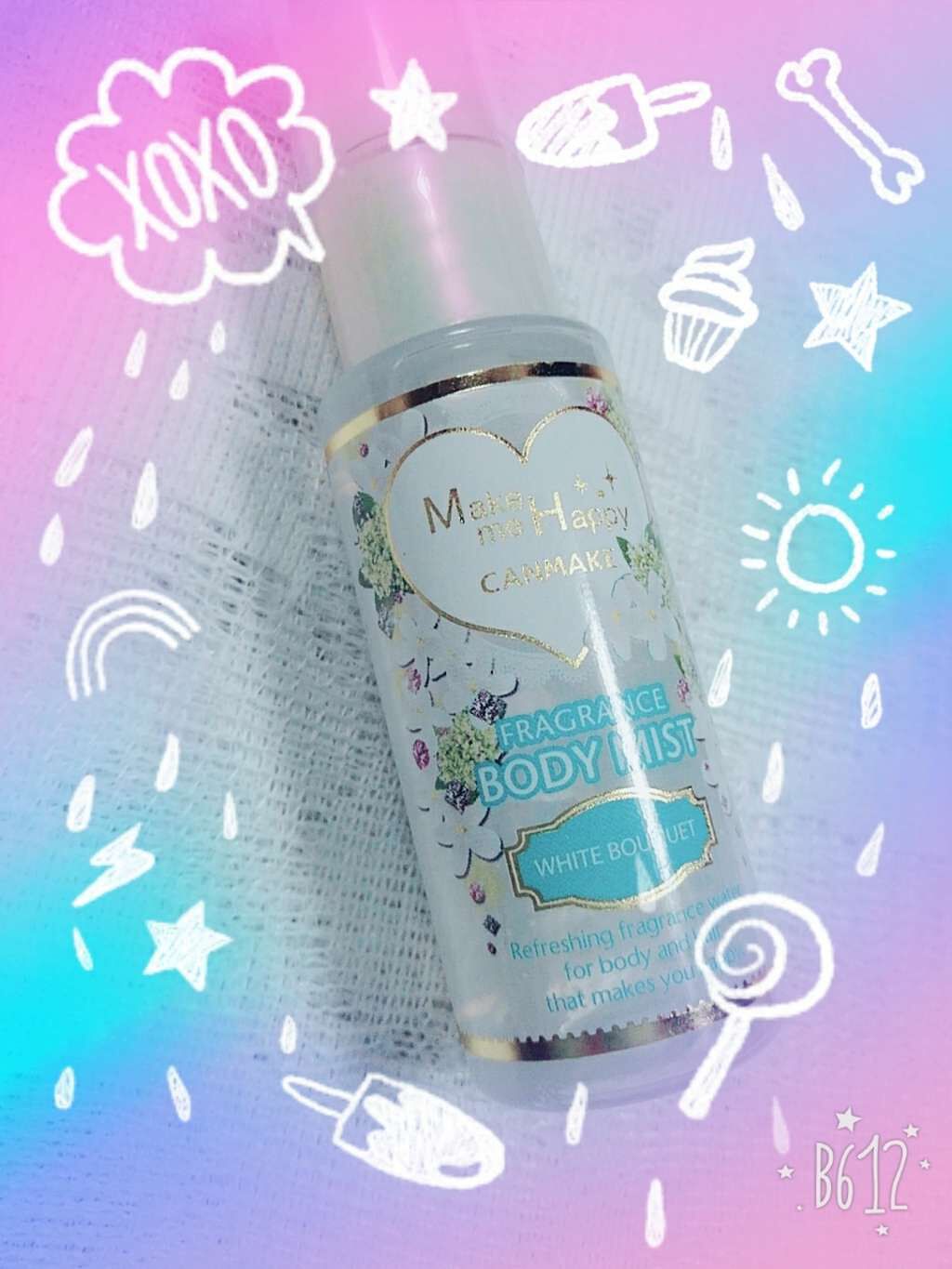 メイクミーハッピー フレグランスボディミスト/キャンメイク/ボディローションを使ったクチコミ（1枚目）