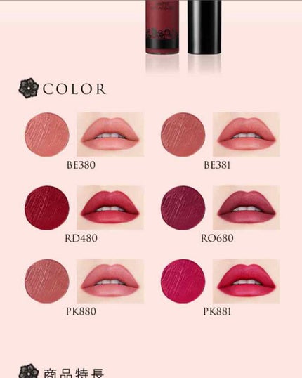 マットリップラッカー/Visée/口紅を使ったクチコミ(4枚目)