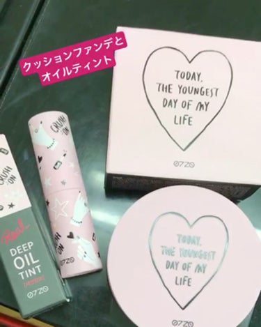 Re💕 on LIPS 「韓国のお土産でもらったクッションファンデとオイルティントです💄..」（1枚目）