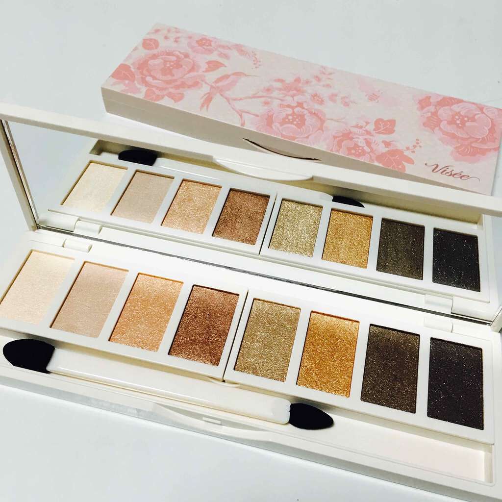 グラマラスヌード アイパレット (クリスマスコフレ 2017)/Visée/メイクアップキットを使ったクチコミ(3枚目)