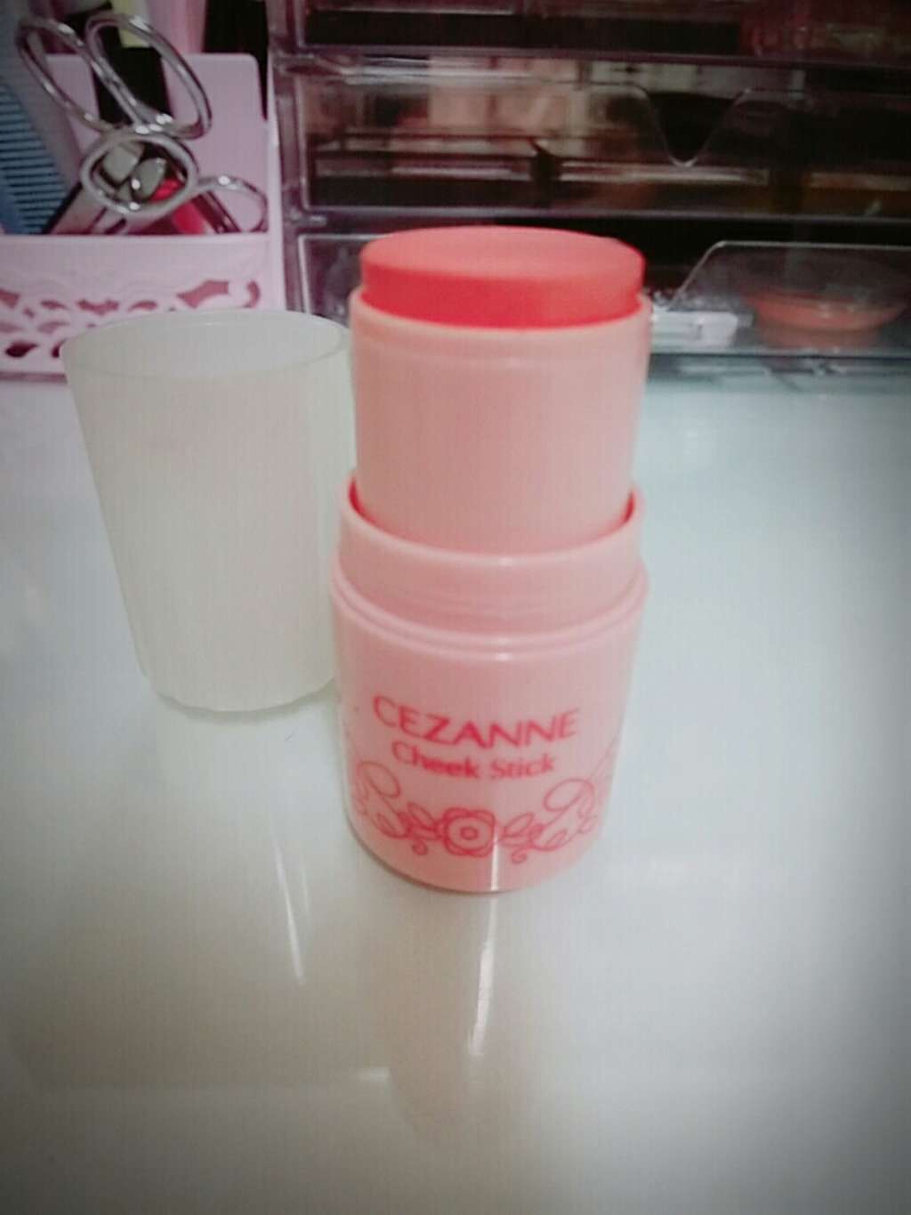 チークスティック/CEZANNE/ジェル・クリームチークを使ったクチコミ(2枚目)