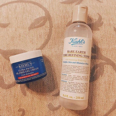 Kiehl's キールズ レアアース トナーのクチコミ「オイリー肌改善！！！

夕方になるとおでこがテカってくるのが本当に嫌で、何か良いスキンケア商品.....」（1枚目）